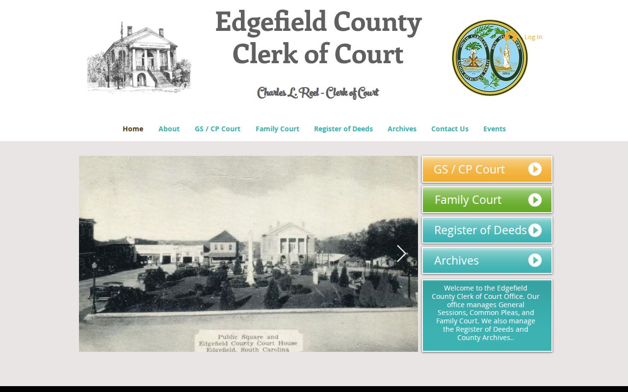 Edgefield County criminal court cases Clerk of Court source