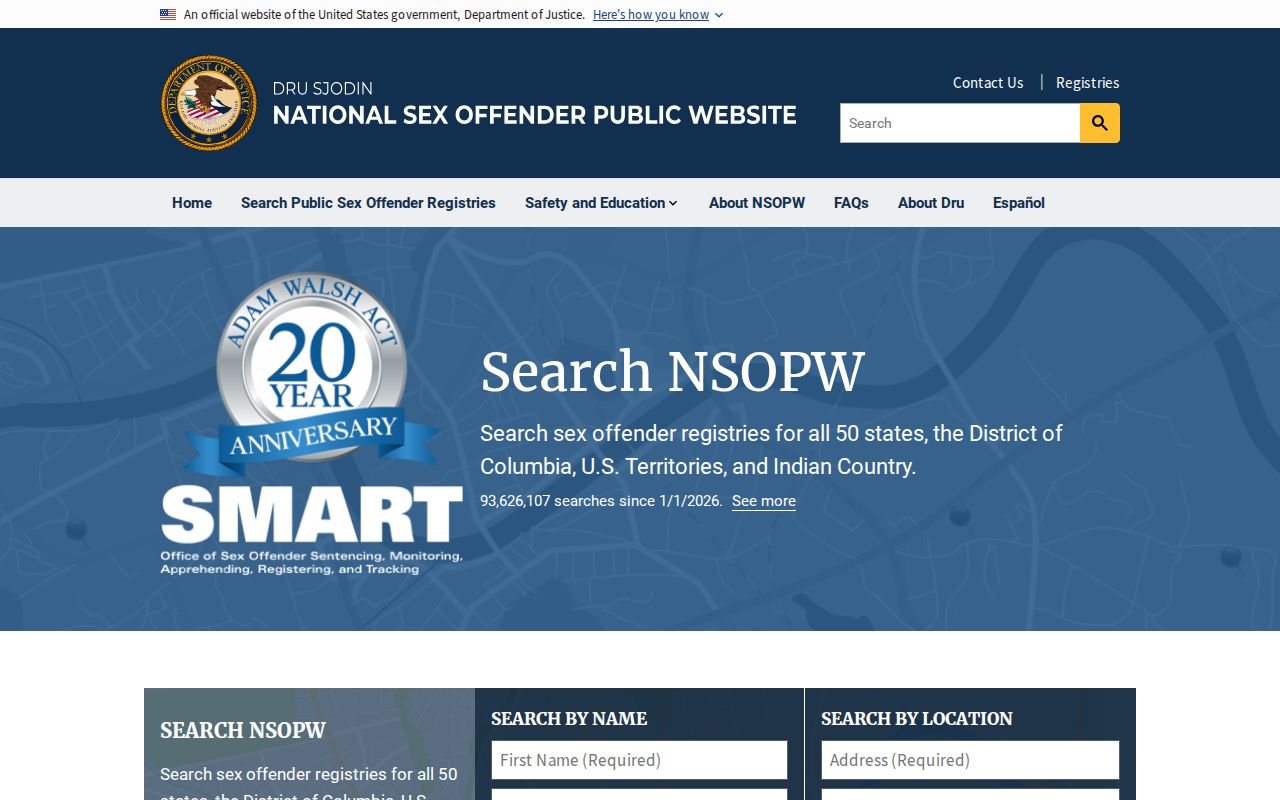 Edgefield County sex offender search national NSOPW layer