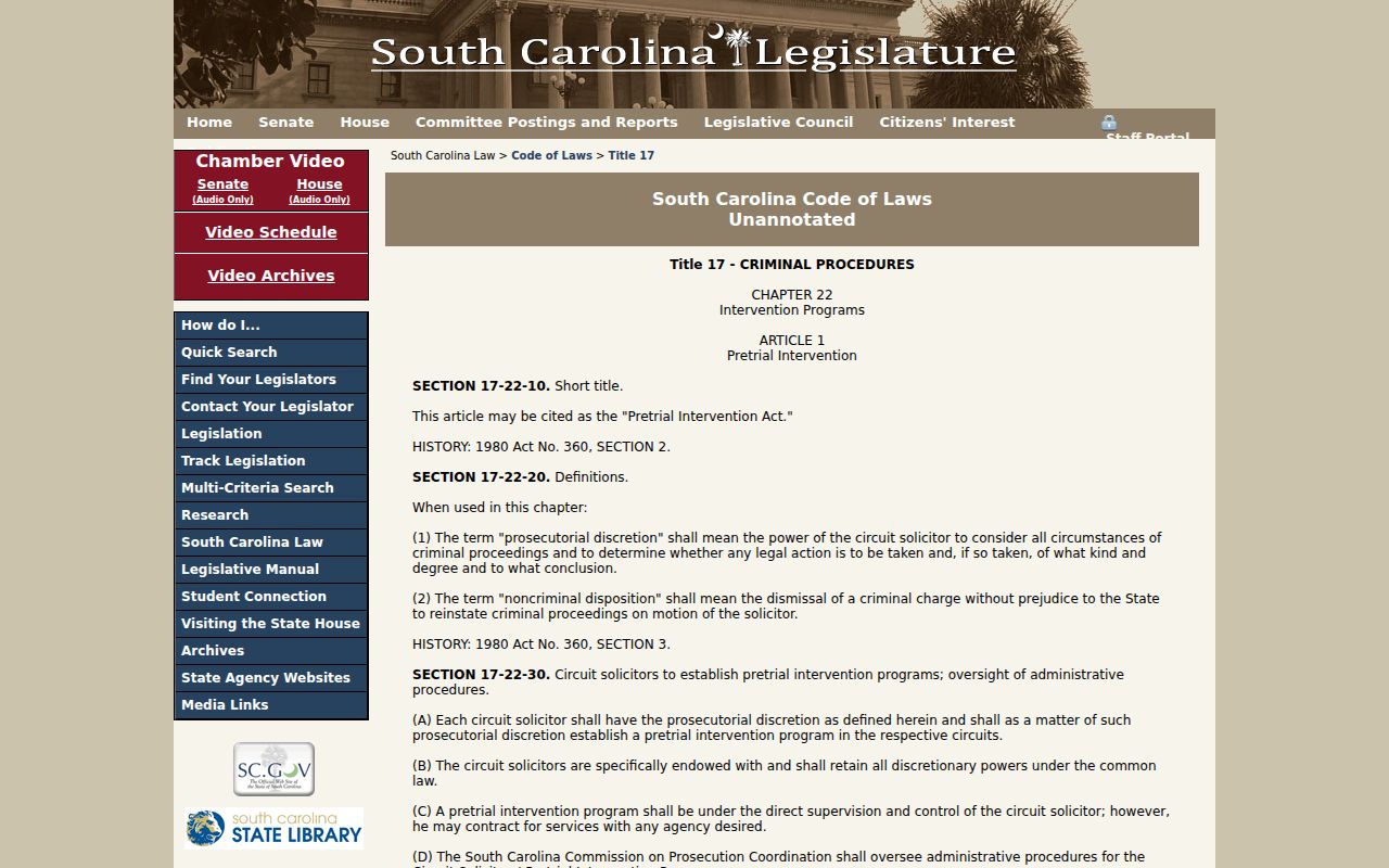 Johnston criminal history under South Carolina diversion and expungement law