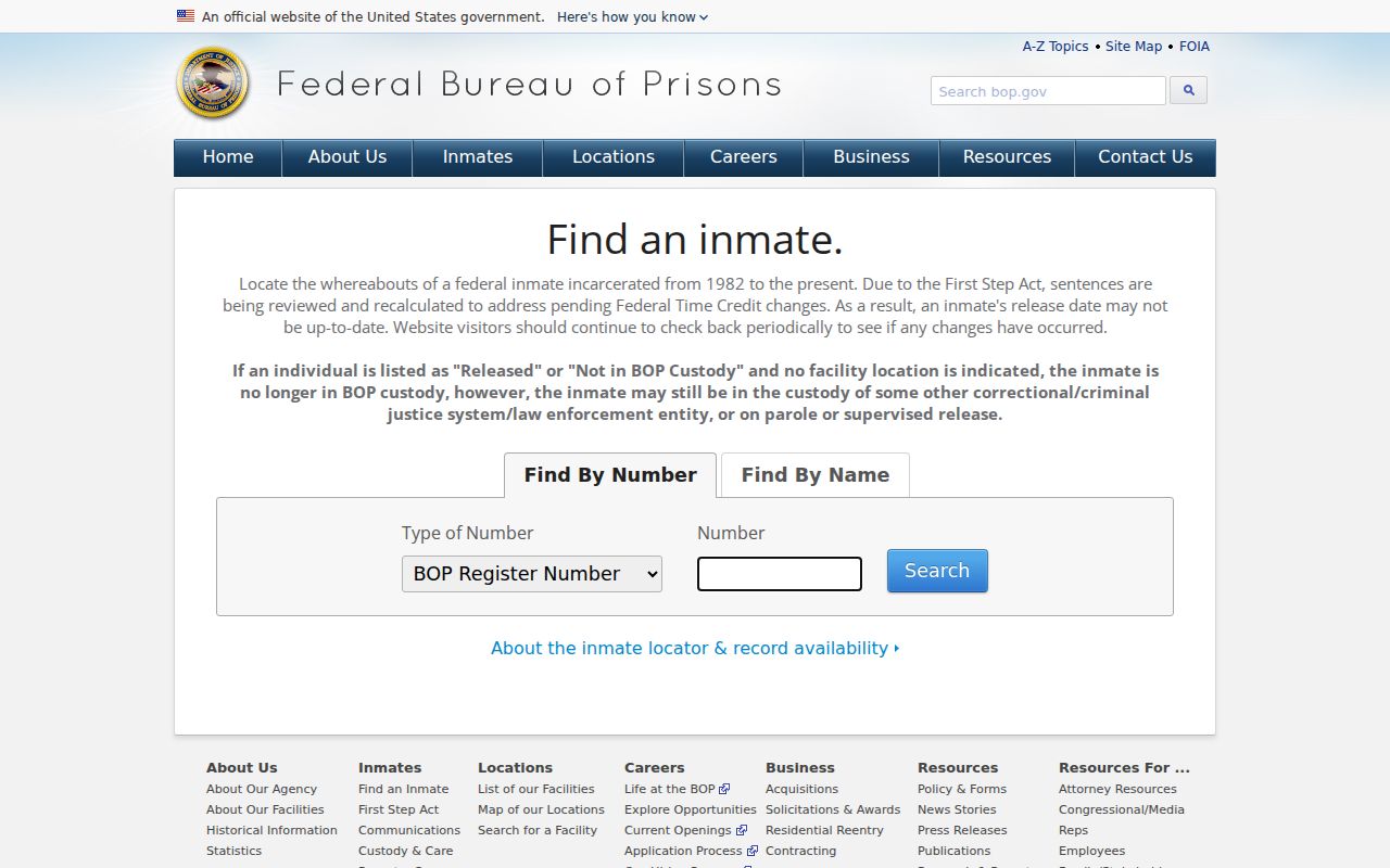 North Augusta criminal records and federal inmate locator search